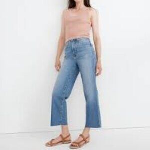 Madewell The Perfect Vintage Wide-Leg Crop Jean in Catlin Wash Size 27